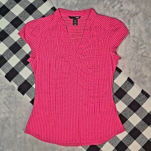 4 | H&M | Capped Sleeve V-Neck Blouse